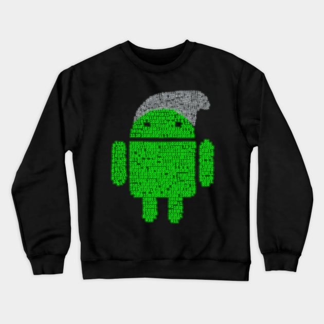 BeanieDroidv1.0 Crewneck Sweatshirt by findingNull